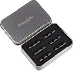 bayite Small Ferro Rod Survival Drilled Flint Fire Starter with Toggle Hole for Paracord Bracelet Necklace 1 Inch Pack of 6