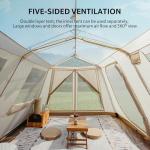 Naturehike Village Camping Tent,4/6/8 Person Tents for Camping, 60S Easy Setup Instant Tent for Family Camping, Car Camping