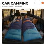 TANSTRIDER Sleeping Bags for Adults Warm Weather,3lb Backpacking Compact Lightweight Camping Sleeping Bag with Compression Sack for Kids,Camping Essentials Gear for Hiking,Travel,Climb,Outdoor, Indoor