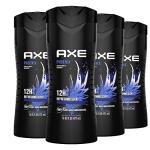 AXE Body Wash Phoenix 4 Count 12h Refreshing Scent Crushed Mint & Rosemary Men's Body Wash with 100% Plant-Based Moisturizers 16 oz