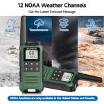 Walkie Talkies Long Range for Adults,FRS Radios 2 Way Radio Rechargeable Long Range Baofeng F22 Walky Talky Walkie-Talkie 1400mAh Battery,NOAA,Flashlight USB Charger for Camping Outdoor (6 Pack)