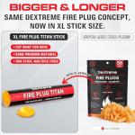 Dextreme Fire Plug Titan - Survival Fire Starting Tinder, Fire Plugs XL, Best Firestarter Stick for Emergency, Survival, Campfire, Bushcraft, and Hiking - Waterproof & Non-Toxic