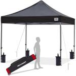 ABCCANOPY Patio Pop Up Canopy Tent 10x10 Commercial-Series (Black)