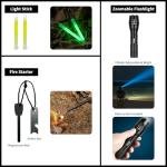 Compact First Aid Kit with Survival Tools - Red