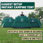 Reactive Outdoor Tent - 3 Second Tent - 3 Sec Instant Pop Up - Easy and Quick Setup Camping - 1 Person Setup Waterproof Double Layer Outdoor Camping (Large (2-3 Person))