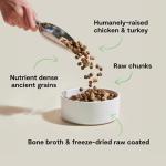 Open Farm RawMix Ancient Grains Prairie Recipe for Dogs, Includes Kibble, Bone Broth, and Freeze Dried Raw, Inspired by The Wild, Humanely Raised Protein and Non-GMO Fruits and Veggies, 20 lb