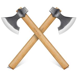 Dream Reach Throwing Hatchets 2 Pack, Professional 16" Throwing Tomahawk Axe Throwing Game for Backyard, Hand Forged Viking Throwing Axe Set for Adults for Competition and Recreation