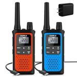 Long Range Rechargeable Walkie Talkies - 2 Pack