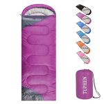 tuphen- Sleeping Bags for Adults Kids Boys Girls Backpacking Hiking Camping Microfiber Liner, Cold Warm Weather 4 Seasons Winter, Fall, Spring, Summer, Indoor Outdoor Use, Lightweight & Waterproof