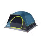 Coleman 4/6/8/10 Person Skydome Dark Room Tent with Rainfly, 5 Minute Setup, Blocks 90% of Sunlight, 20% More Headroom Than Traditional Tents