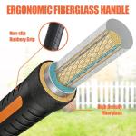 REILEIHODE Pick Axe for Digging Heavy Duty Mattock with 34.6” Fiberglass Handle, Shock Absorbing & Ergonomic Anti-Slip, Multipurpose Garden Pick Axe for Landscaping, Digging, Outdoor Camping