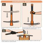 REILEIHODE Pick Axe for Digging Heavy Duty Mattock with 34.6” Fiberglass Handle, Shock Absorbing & Ergonomic Anti-Slip, Multipurpose Garden Pick Axe for Landscaping, Digging, Outdoor Camping