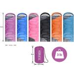 tuphen- Sleeping Bags for Adults Kids Boys Girls Backpacking Hiking Camping Microfiber Liner, Cold Warm Weather 4 Seasons Winter, Fall, Spring, Summer, Indoor Outdoor Use, Lightweight & Waterproof