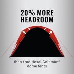 Coleman 4/6/8/10 Person Skydome Dark Room Tent with Rainfly, 5 Minute Setup, Blocks 90% of Sunlight, 20% More Headroom Than Traditional Tents