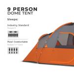 Spacious Core Family Dome Tent for 9 People