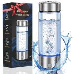 2025 Upgrade Hydrogen Water Bottle, Portable Hydrogen Water Ionizer Machine -SPE PEM Tech, Rechargeable Hydrogen Rich Water Glass Bottle for Travel, Gifts for Women, Christmas Gifts, Gifts Idea