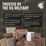 U.S. Meals Ready to Eat (Variety Pack of 12) – Nutritional Emergency Food Rations - Freeze Dried Food w/Flameless Heater, Entree, Dessert, & More - MRE Kit for Emergency Survival, Hunting, & More