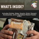 U.S. Meals Ready to Eat (Variety Pack of 12) – Nutritional Emergency Food Rations - Freeze Dried Food w/Flameless Heater, Entree, Dessert, & More - MRE Kit for Emergency Survival, Hunting, & More