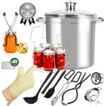 GraceKit Canning Supplies Starter kit Canning Pot with Rack and Lid Stainless Steel Stock Pots Home Canning Tool Kit Canning Supplies Starter Kit Beginners Tools Set Canning Pot With Rack And Lid