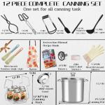 GraceKit Canning Supplies Starter kit Canning Pot with Rack and Lid Stainless Steel Stock Pots Home Canning Tool Kit Canning Supplies Starter Kit Beginners Tools Set Canning Pot With Rack And Lid