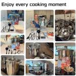 GraceKit Canning Supplies Starter kit Canning Pot with Rack and Lid Stainless Steel Stock Pots Home Canning Tool Kit Canning Supplies Starter Kit Beginners Tools Set Canning Pot With Rack And Lid