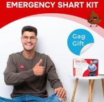 Shart Kit - 7 Items - Poop Prank Gag Gift. Includes Wet Wipes, Disposable Underwear, Hilarious Badge, More. Stinky Novelty Accident Emergency Fart Joke for Dad, Husband, Family