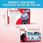 Shart Kit - 7 Items - Poop Prank Gag Gift. Includes Wet Wipes, Disposable Underwear, Hilarious Badge, More. Stinky Novelty Accident Emergency Fart Joke for Dad, Husband, Family