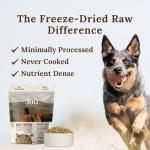 360 Pet Nutrition Freeze-Dried Raw Dog Food, High Protein, Complete Balanced Meal with Beef, Chicken,Organs, Whitefish, Omega-3, Fruit&Veg, Superfoods, No Fillers, 16oz Food/Bites/Kibble (Multi Meat)