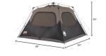 Instant Setup 4-Person Cabin Camping Tent by Coleman