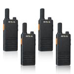Retevis RT22P,New Version of RT22(2.0),Rechargeable Walkie Talkies for Adults,Compact FRS Two-Way Radios,VOX Handsfree,1620mAh Large Battery,USB C Charger,2 Way Radio for Small Store Hotel(4 Pack)
