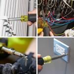 Klein Tools 32500MAG Magnetic Multi-Bit Screwdriver / Nut Driver, 11-in-1 Multi Tool with 8 Bits, 3 Nut Driver Sizes, Cushion Grip Handle