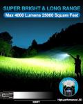 VOLISABER LED Flashlights High Lumens Rechargeable, 4000 Lumens Tactical Super Bright Flashlight with Ignition Lens, 6 Modes Waterproof Flash Light for Camping & Emergency Home Gift