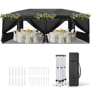 VINGLI 10x20 ft Pop Up Canopy Tent with Sides