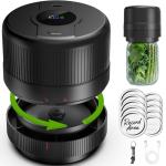 Wothfav Mason Jar Vacuum Sealer Kit, Electric Sealer for Wide, Regular Mouth Mason Jars, Portable Vacuum Sealer for Jars, Birthday Gifts for Her, Gifts for Mom, Grandma