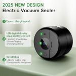 Wothfav Mason Jar Vacuum Sealer Kit, Electric Sealer for Wide, Regular Mouth Mason Jars, Portable Vacuum Sealer for Jars, Birthday Gifts for Her, Gifts for Mom, Grandma