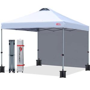 Durable 10'x10' Pop-up Canopy Tent with Sidewall