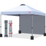 Durable 10'x10' Pop-up Canopy Tent with Sidewall