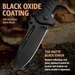 Tactical Spring Assisted Knife with Wood Handle