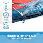 Jay Franco Marvel Spiderman Spidey Dots Slumber Sack - Cozy & Warm Kids Lightweight Slumber Bag/Sleeping Bag