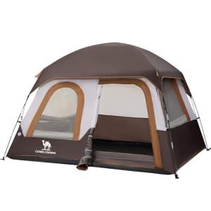 CAMEL CROWN 5/6 Person Tent Waterproof Lightweight Portable Backpacking Tent for Outdoor Camping Hiking
