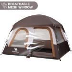 CAMEL CROWN 5/6 Person Tent Waterproof Lightweight Portable Backpacking Tent for Outdoor Camping Hiking
