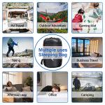 BISINNA Sleeping Bag with Pillow - 4 Season Backpacking Sleeping Bag Lightweight Waterproof Warm and Washable for Adults, Kids, Women, Men's Outdoors Camping, Hiking, Mountaineering(Right Zipper)