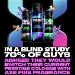 AXE Fine Fragrance Collection Premium Deodorant Body Spray for Men Blue Lavender with 72H Odor Protection and Freshness Infused with Lavender, Mint, and Amber Essential Oils 4 oz