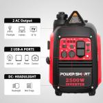 PowerSmart 2500W Portable Inverter Generator - Quiet & Reliable