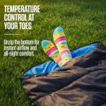 VENTURE 4TH 3-Season XXL Backpacking Sleeping Bag, Camping Sleeping Bags for Adults & Kids - Lightweight, Comfortable, Water Resistant, Ideal for Hiking, Camping & Outdoor – Silver/Gray