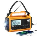 NOAA Emergency Weather Radio with Solar and Hand Crank