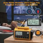 NOAA Emergency Weather Radio with Solar and Hand Crank