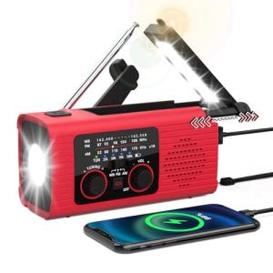 NITIGO NOAA Emergency Weather Radio with Solar Charging