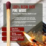 Extra Long Heavy-Duty Safety Matches - 150 Count