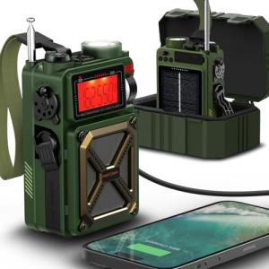 FosPower NOAA Weather Radio with Power Bank & SOS